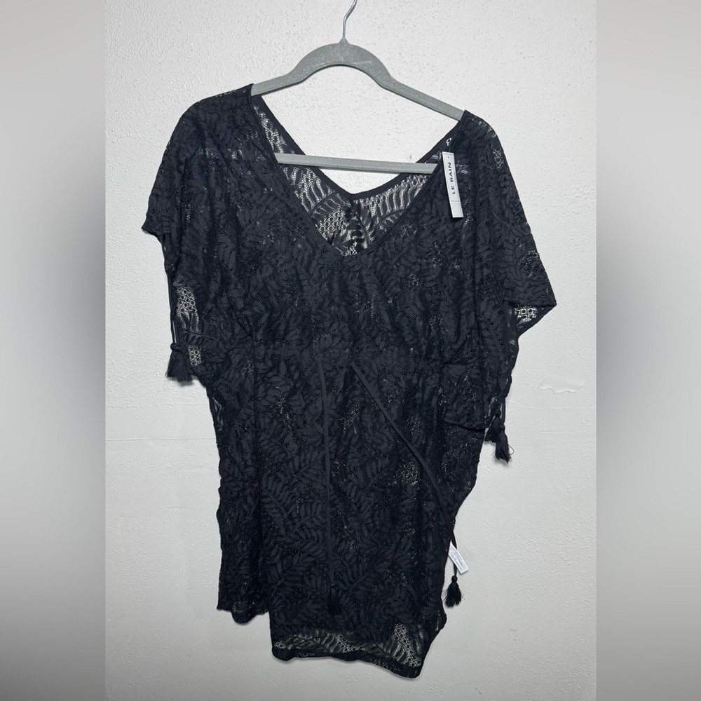 Beautiful lace black bathing suit cover up size M